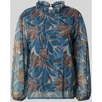 ZABAIONE Regular Fit Bluse floralem Allover-Print Modell 'Zoe' in Hellblau, Größe L von ZABAIONE