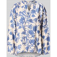 ZABAIONE Relaxed Fit Bluse aus Viskose-Mix Modell 'Lu44z' in Hellblau, Größe XXL von ZABAIONE