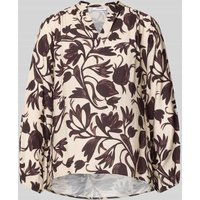 ZABAIONE Relaxed Fit Bluse aus Viskose-Mix Modell 'Lu44z' in Mittelbraun, Größe XXL von ZABAIONE