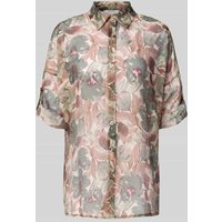 ZABAIONE Relaxed Fit Bluse aus Viskose-Mix Modell 'Sa44brinaa' in Khaki, Größe XXL von ZABAIONE