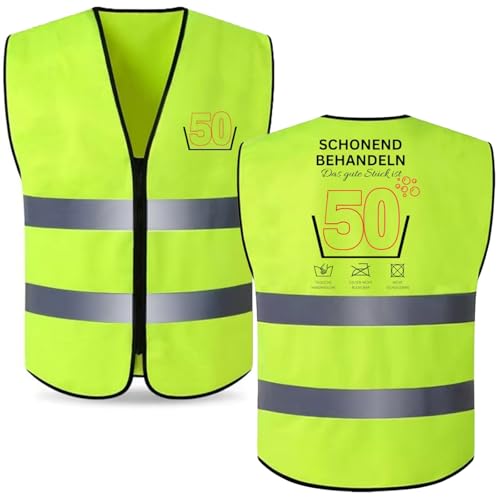 ZABARE 50 Geburtstag für Männer Frauen,Geschenke für Männer Geburtstag Weste, Lustige Geschenk Mann Frau, 50 Lebensjahrgang - Schonend Behandeln - Weste mit Pflegehinweis ZABARE 50 Geburtstag für Männer Frauen,Geschenke für Männer Geburtstag Weste, Lustige Geschenk Mann Frau, 50 Lebensjahrgang - Schonend Behandeln - Weste mit Pflegehinweis von ZABARE