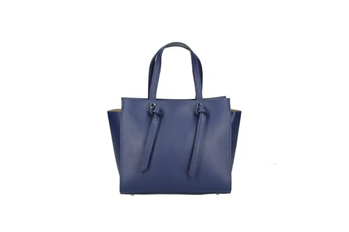 Zacia Handtasche aus echtem Leder, Alte Herrlichkeit (Old Glory), blau von ZACIA Bags