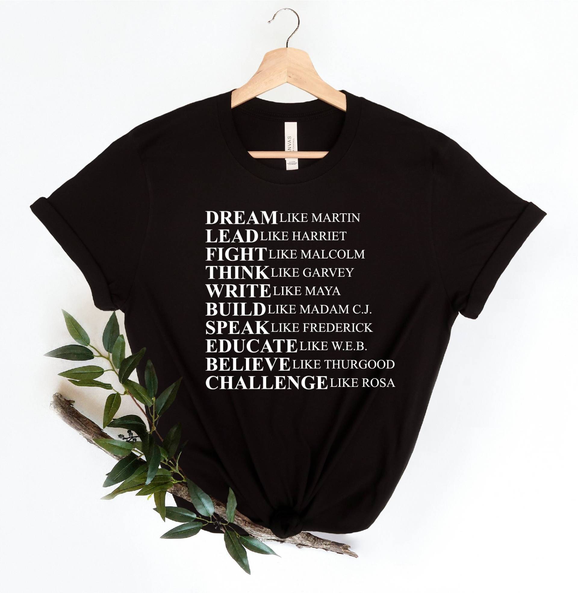 Mlk Shirt, Zitat, Dr. Martinluther King Jr., Schwarzes Geschichtsshirt Für Frauen, Schwarze Leben Matter, Power T-Shirt, Ungerechtigkeit von ZACustomApparel