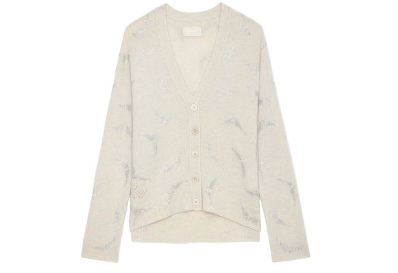 ZADIG & VOLTAIRE Cardigan Strickjacke MIRKA STRASS WINGS aus Kaschmir von ZADIG & VOLTAIRE