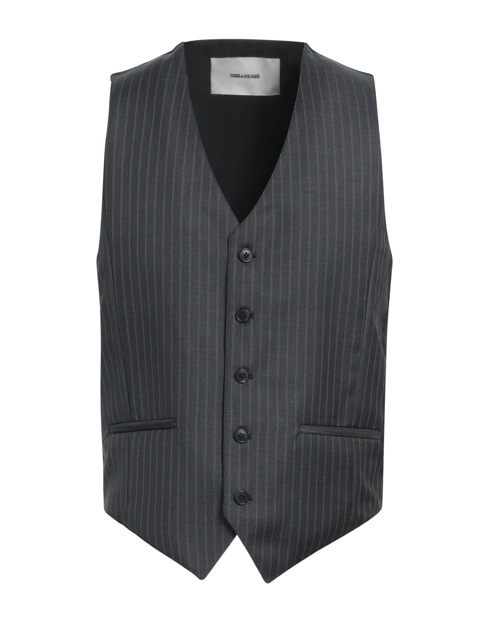 ZADIG&VOLTAIRE Couture-weste Herren Braungrau von ZADIG&VOLTAIRE