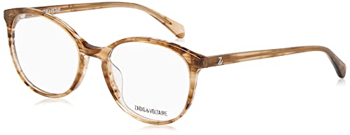 ZADIG&VOLTAIRE Damen Vzv317 Sonnenbrille, Shiny Striped Sand, 50 von ZADIG&VOLTAIRE