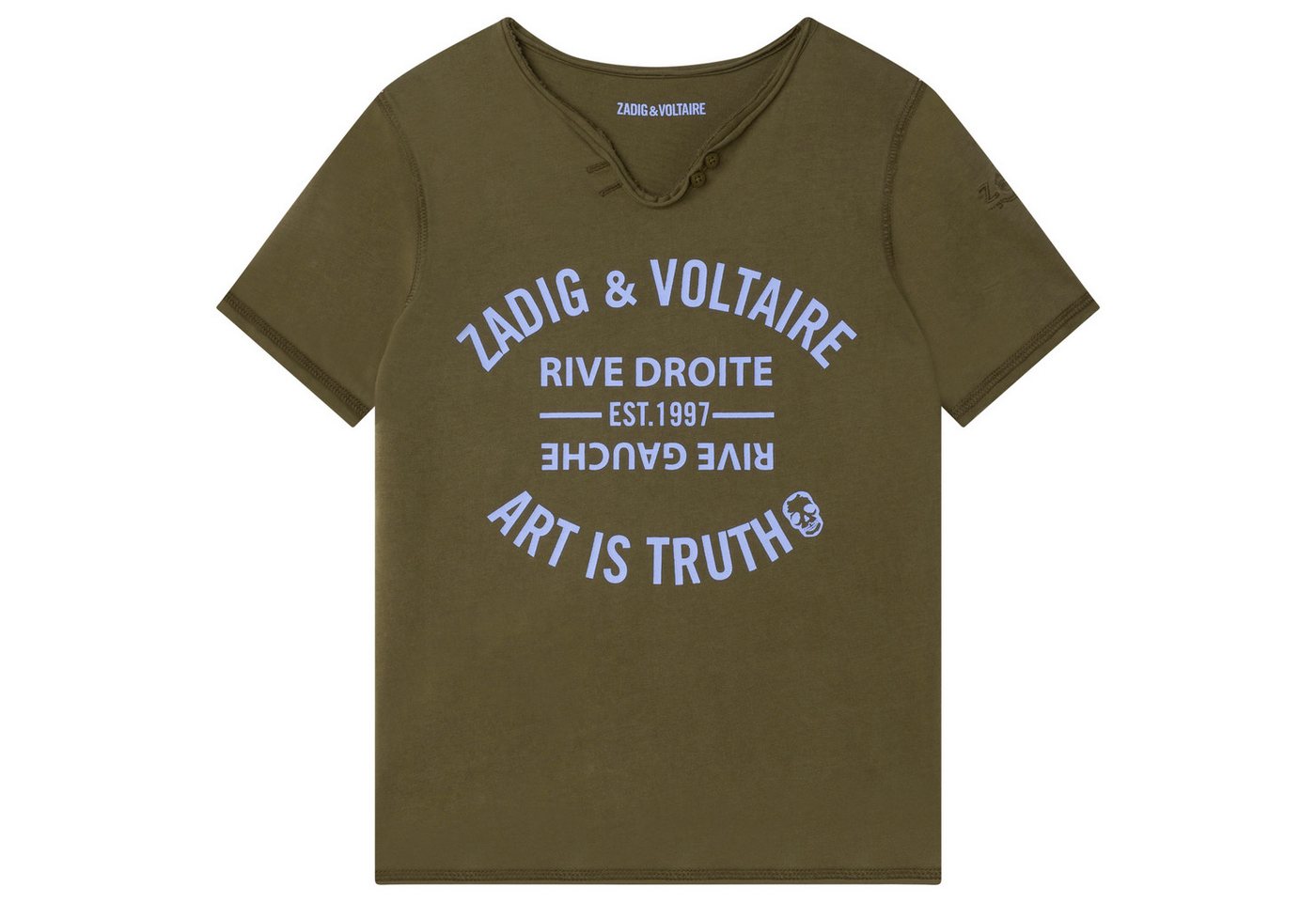 ZADIG & VOLTAIRE Print-Shirt Zadig & Voltaire Kids T-Shirt oliv grün von ZADIG & VOLTAIRE