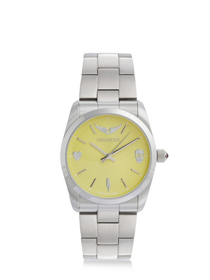 ZADIG & VOLTAIRE Quarzuhr Zadig Voltaire Time to Love Shiny Smile Uhr silber von ZADIG & VOLTAIRE
