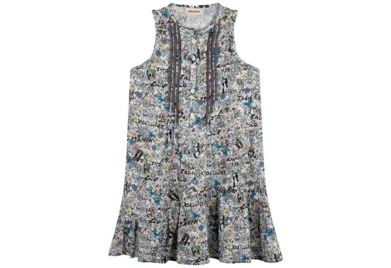 ZADIG & VOLTAIRE Sommerkleid Zadig & Voltaire Kleid mit Blumen und Logo von ZADIG & VOLTAIRE