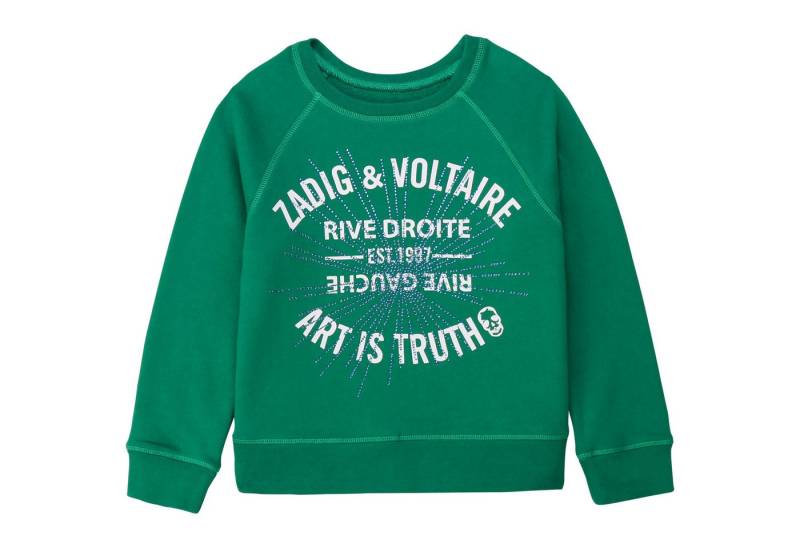 ZADIG & VOLTAIRE Sweatshirt Zadig & Voltaire Kids Paris Sweatshirt dunkelgrün von ZADIG & VOLTAIRE