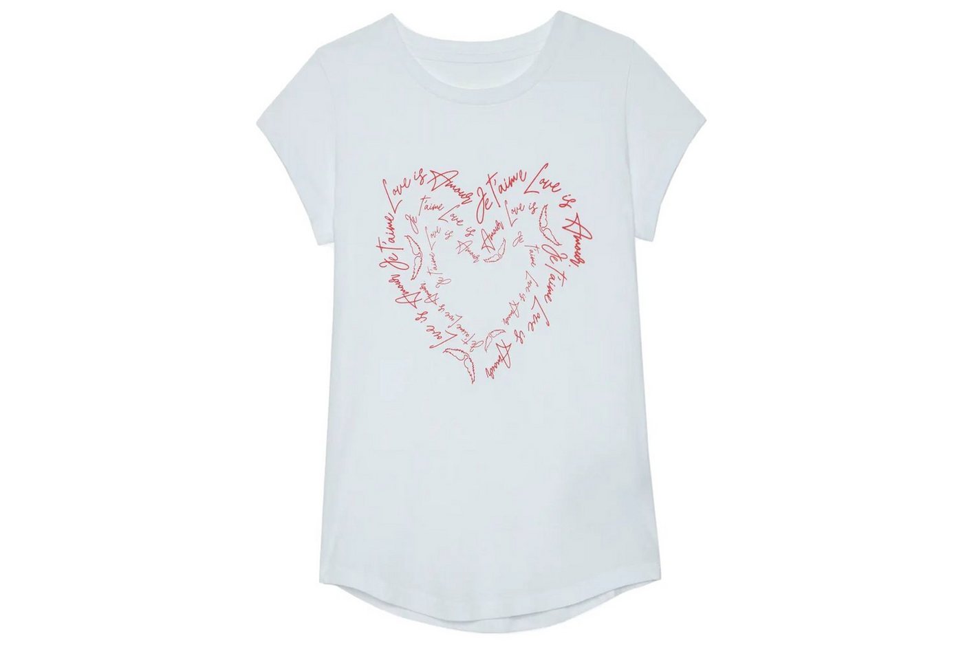 ZADIG & VOLTAIRE T-Shirt T-Shirt SKINNY HEART aus Baumwolle von ZADIG & VOLTAIRE