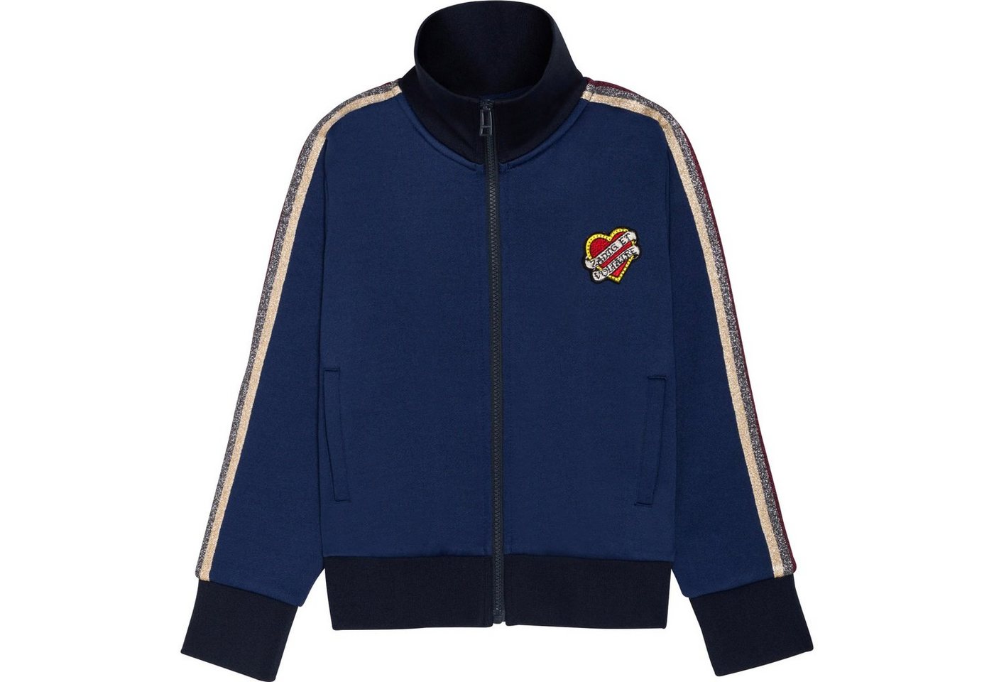 ZADIG & VOLTAIRE Trainingsjacke Zadig&Voltaire Trainingsjacke blau mit Glitzerstreifen von ZADIG & VOLTAIRE