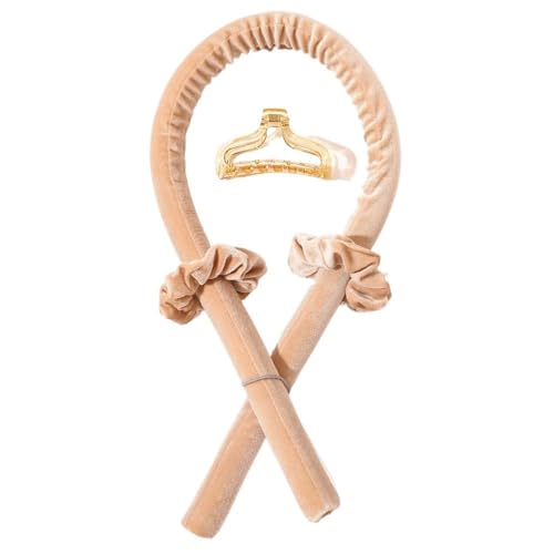 Lockenstab-Set für Damen Heatless Lazy Lockenstab EVA-Schaum Schwamm Haar Lockenstab Lockenwickler Haarring (Size : Wit, Color : As shown) von ZADIKO