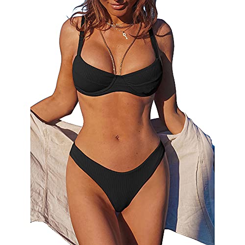 ZAFUL Bügel-Bikini-Badeanzug mit hohem Bein, zweiteiliges Set von ZAFUL