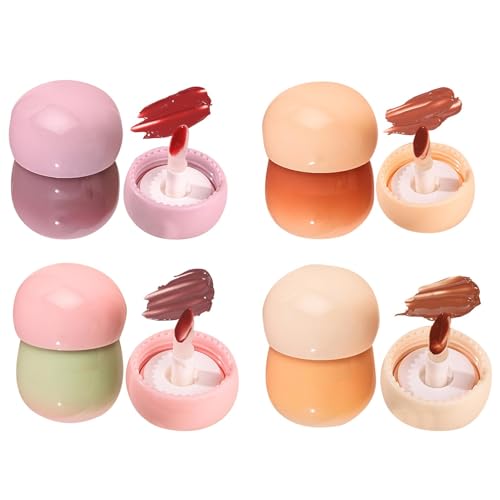 Blurring Pudding Pot Lip, kostenloser Blurry Pudding Pot Lip, milchweicher Lipgloss für gepflegtes, Pudding Glow Lip Balm, nicht klebendes, glänzend getöntes Lippenbalsam-Make-up von ZAGARO