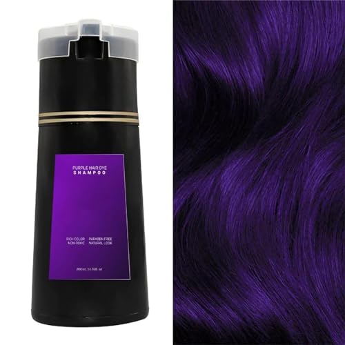 Nova Hair Dye Shampoo, Nova Hair Instant Dye Shampoo für Männer und Frauen, Mildes natürliches Haarfärbeshampoo, Nova Hair Color Shampoo Haarpflege für Haar und Kopfhaut, 200 ml von ZAGARO