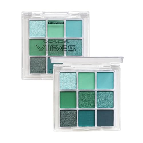 ZAGARO Grüne Lidschatten-Palette,Grüner Lidschatten - Avocado Smaragdgrüner Lidschatten Matte Perlmutt-Lidschatten 9 Farben,Professionelle Bühnen-Make-up-Lidschatten für ein langanhaltendes, kräftiges von ZAGARO