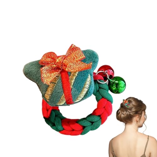 ZAGARO Weihnachts-Haargummis | Bänder elastische Scrunchies Krawatten | Weiche weihnachtliche elastische Schleife und geknotetes Haargummi, Geburtstagsgeschenk für Frauen und Mädchen von ZAGARO