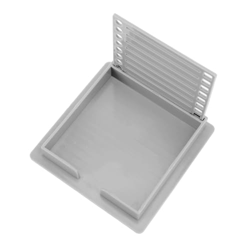 Haftnotizenhalter, Sticky Note -Vorlage mit Schablonen -Löschrahmen -Notenspender Sticky Note Dispenser Sticky Note Box für 3x3inch Note Pads, Unterstreichung, Kontrollkästchen, Frames (Brown) (Grey) von ZAICOLER