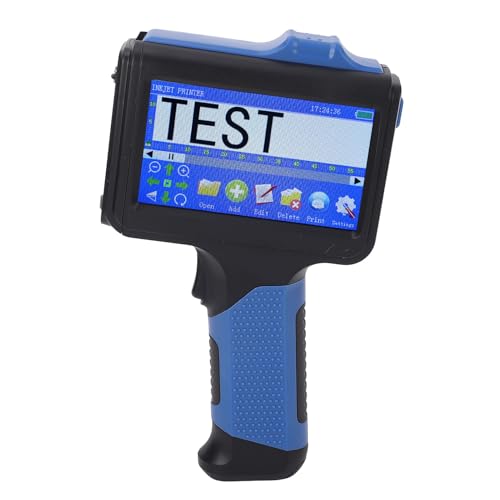 Handheld -Tintenstrahldrucker, Touchscreen -Barcode -Drucker 12,7 Mm Tragbarer Drucker 42 Ml Schwarze Tintenpatronenunterstützung BT Multiple Sprachen Blau Handheld -Tintenstrahldrucker, Touchscreen -Barcode -Drucker 12,7 Mm Tragbarer Drucker 42 Ml Schwarze Tintenpatronenunterstützung BT Multiple Sprachen Blau von ZAICOLER