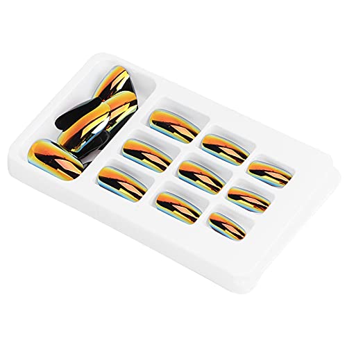 Press On Nails, Press On Nails Medium Fake Nails Abnehmbare Helle Farbe False Nail Patch Full Cover Nail Art Tips 24 Stück Modische Fake Nails Wiederverwendbare Fake Nail Press On Nails, Press On Nails Medium Fake Nails Abnehmbare Helle Farbe False Nail Patch Full Cover Nail Art Tips 24 Stück Modische Fake Nails Wiederverwendbare Fake Nail von ZAICOLER