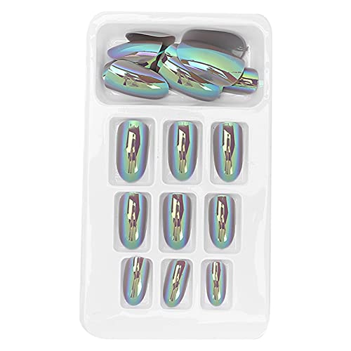 Press On Nails, Press On Nails Medium Fake Nails Abnehmbare Helle Farbe False Nail Patch Full Cover Nail Art Tips 24 Stück Modische Fake Nails Wiederverwendbare Fake Nail Press On Nails, Press On Nails Medium Fake Nails Abnehmbare Helle Farbe False Nail Patch Full Cover Nail Art Tips 24 Stück Modische Fake Nails Wiederverwendbare Fake Nail von ZAICOLER