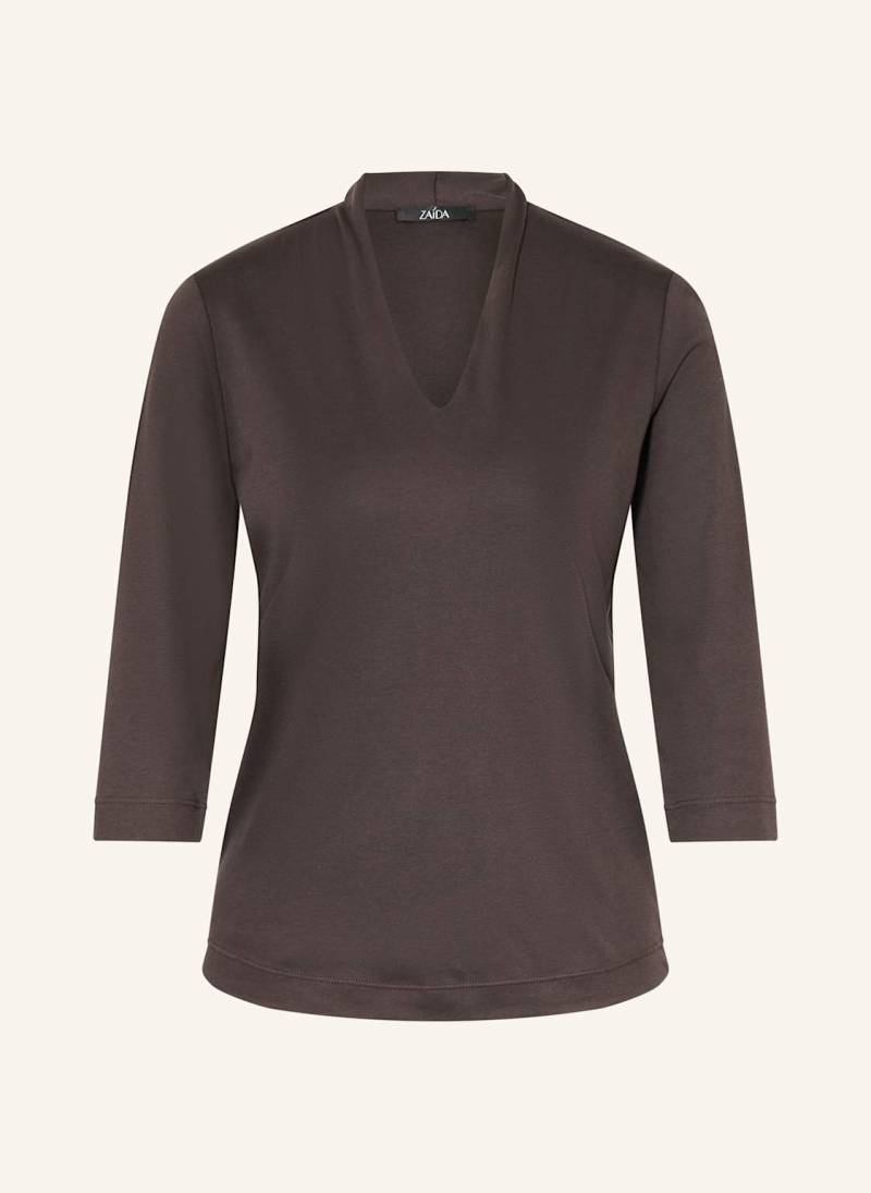 Zaída T-Shirt Mit 3/4-Arm braun von ZAÍDA