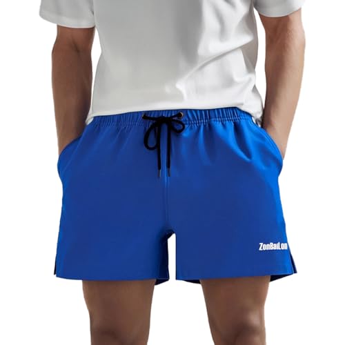 ZAIGELUO Herren Shorts Sport Laufhose Kurze Hose Schnell Trocknend Sporthose mit Tasch Running Sportshorts Traininghose Jogginghose mit Innenslip S Navy von ZAIGELUO
