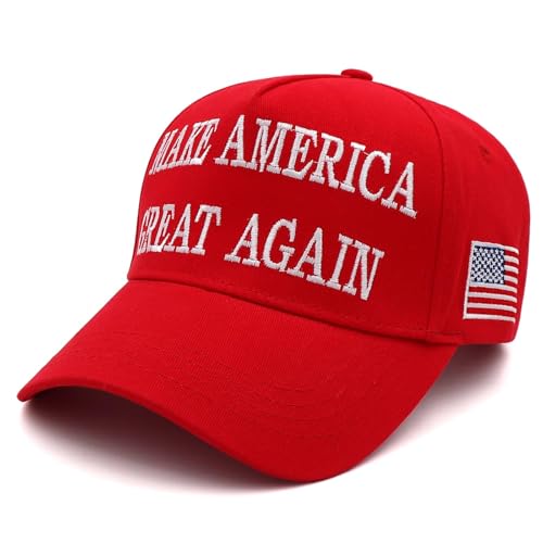 Trump 2024 Mütze Donald Trump 2024 MAGA Mütze Stickerei verstellbar Take America Great Baseball Cap, M01r, 7-7.625 Trump 2024 Mütze Donald Trump 2024 MAGA Mütze Stickerei verstellbar Take America Great Baseball Cap, M01r, 7-7.625 von ZAIORD