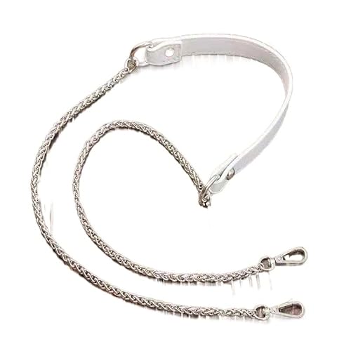 Handtaschenkette 80 cm–140 cm, Damen-Laternenkette, Taschenzubehör, Gürteltasche mit Schultergurt, Messenger-Kette, Metall-DIY-Taschenkette (Farbe: Rot-Metallgold, Größe: 90 cm)(Whitemetal Silver_120c von ZAJYZZF