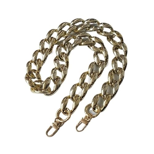 ZAJYZZF Frau Handtasche Zubehör Kette Abnehmbare Ersatz Luxus Gold Acryl Strap Frauen Schulter DIY Solide Harz Kette Tasche Kette (Farbe: Gold-40cm)(Gold80cm01) von ZAJYZZF