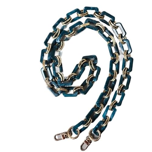 ZAJYZZF Frau Handtasche Zubehör Metallteile Weiße Perle Acrylharz Kette Luxus Riemen Frauen Schulter Niedliche Clutch Ketten Taschenkette (Farbe: Grau 45 cm)(Blue 120cm) von ZAJYZZF