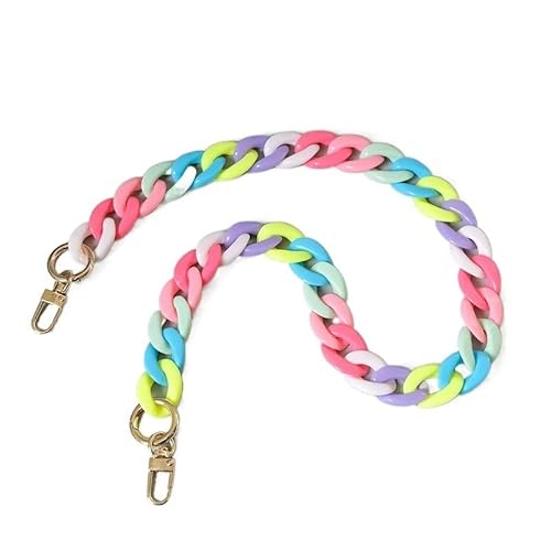 ZAJYZZF Frau Tasche Zubehör Abnehmbare Teil Kette Weibliche Candy Harz Niedlichen Riemen Frauen Acryl Schulter Telefon Griff Ketten Tasche Kette (Farbe: 45 cm)(60cm) von ZAJYZZF