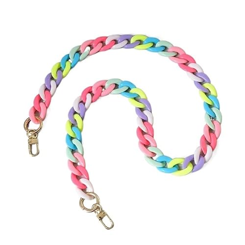 ZAJYZZF Frau Tasche Zubehör Abnehmbare Teil Kette Weibliche Candy Harz Niedlichen Riemen Frauen Acryl Schulter Telefon Griff Ketten Tasche Kette (Farbe: 45 cm)(80cm) von ZAJYZZF
