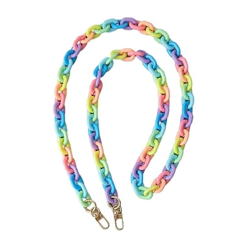ZAJYZZF Frau Tasche Zubehör Abnehmbare Teile Kette Weibliche Candy Harz Niedlichen Riemen Frauen Acryl Schulter Telefon Griff Kette Tasche Kette (Farbe: 45 cm)(120cm) von ZAJYZZF