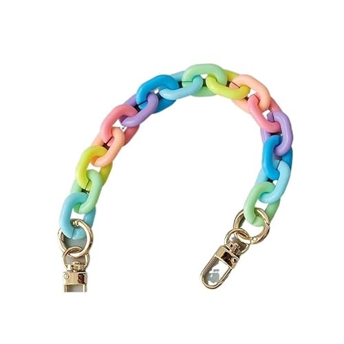 ZAJYZZF Frau Tasche Zubehör Abnehmbare Teile Kette Weibliche Candy Harz Niedlichen Riemen Frauen Acryl Schulter Telefon Griff Kette Tasche Kette (Farbe: 45 cm)(30cm) von ZAJYZZF