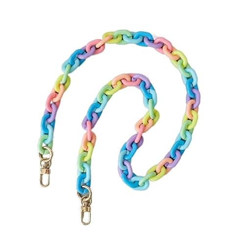 ZAJYZZF Frau Tasche Zubehör Abnehmbare Teile Kette Weibliche Candy Harz Niedlichen Riemen Frauen Acryl Schulter Telefon Griff Kette Tasche Kette (Farbe: 45 cm)(87cm) von ZAJYZZF