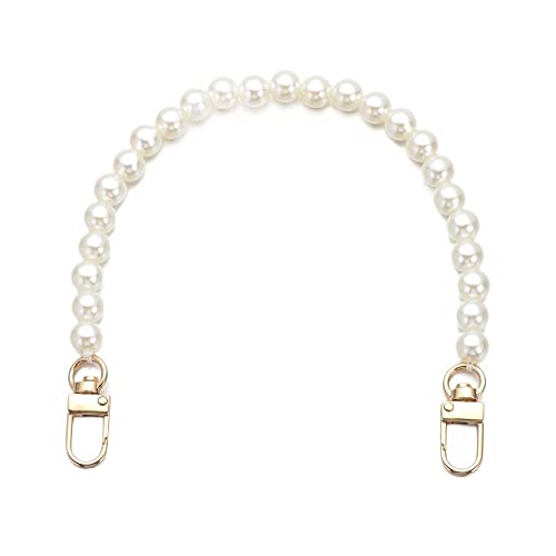 ZAJYZZF Handtaschenkette 8/10 mm Perlenband for Taschen Handtaschengriffe DIY Geldbörse Ersatz Lange Perlenkette for Umhängetaschenriemen Perlengürtel Taschenkette(30cm10mm) von ZAJYZZF