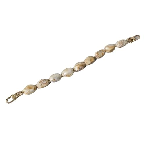 ZAJYZZF Handtaschenkette Damentaschenzubehör Schwarz Beige Rot Acrylharzperlen Teile Handgefertigtes Armband Damen Ersatztaschengriffkette Taschenkette (Farbe: Stil 4)(Style 1) von ZAJYZZF