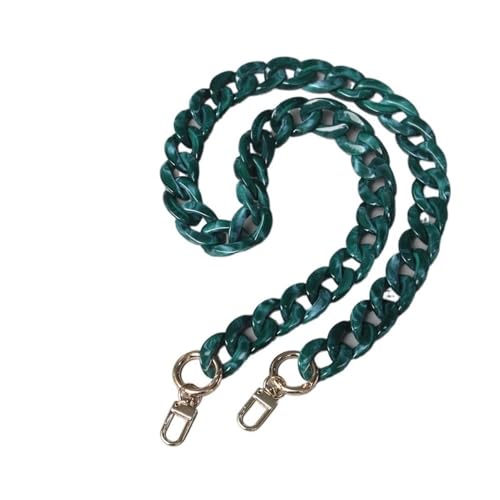 ZAJYZZF Mode Frau Handtasche Zubehör Kette Abnehmbare Ersatz Weiß Beige Rot Blau Grau Strap Frauen Schulter DIY Harz(Green 85cm) von ZAJYZZF
