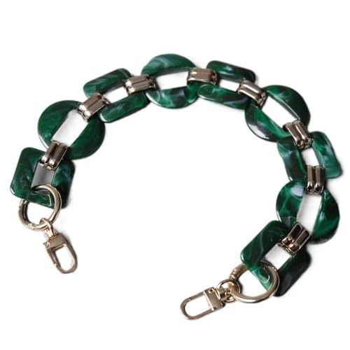 ZAJYZZF Mode Frau Handtasche Zubehör Kette Abnehmbare Ersatz Weiß Grün Strap Frauen Schulter DIY Harz Tasche Nette(Green 40cm) von ZAJYZZF