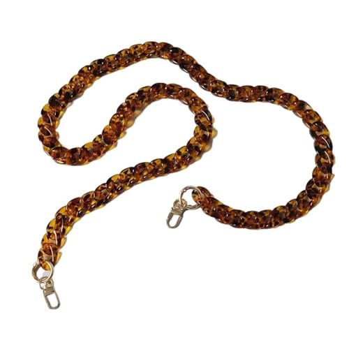 ZAJYZZF Mode Frau Handtasche Zubehör Kette Bernstein Acryl Harz Kette Luxus Strap Frauen Kupplung Schulter Handtasche(120cm) von ZAJYZZF