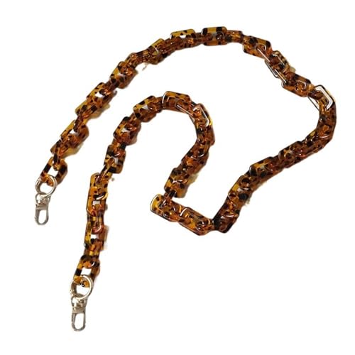 ZAJYZZF Mode Frau Handtasche Zubehör Kette Bernstein Acryl Harz Kette Luxus Strap Frauen Kupplung Schulter Handtasche(120cm-01) von ZAJYZZF