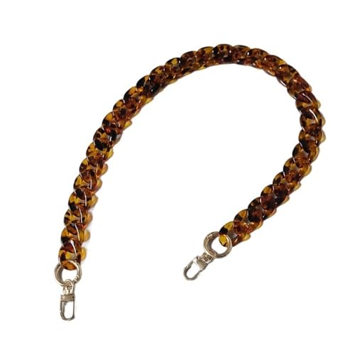 ZAJYZZF Mode Frau Handtasche Zubehör Kette Bernstein Acryl Harz Kette Luxus Strap Frauen Kupplung Schulter Handtasche(60cm) von ZAJYZZF