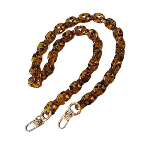 ZAJYZZF Mode Frau Handtasche Zubehör Teile Bernstein Acryl Harz Kette Luxus Strap Frauen Schulter Nette Kupplung Ketten(Amber 85cm-01) von ZAJYZZF