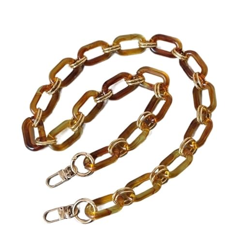ZAJYZZF Mode Frau Handtasche Zubehör Teile Weiße Perle Acryl Harz Kette Luxus Strap Frauen Schulter Nette Kupplung Ketten(Amber 85cm) von ZAJYZZF