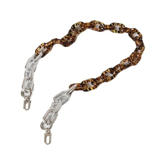 ZAJYZZF Mode Frau Tasche Zubehör Abnehmbare Teil Ersatz Kette Gold Silber Acryl Strap Frauen Schulter Griff(Sliver 84cm) von ZAJYZZF