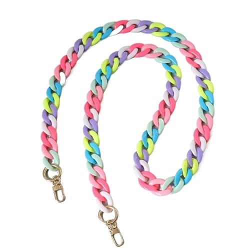 ZAJYZZF Mode Frau Tasche Zubehör Abnehmbare Teil Kette Weibliche Candy Harz Nette Strap Frauen Acryl Schulter Telefon Griff Ketten(120cm) von ZAJYZZF