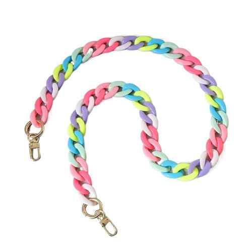 ZAJYZZF Mode Frau Tasche Zubehör Abnehmbare Teil Kette Weibliche Candy Harz Nette Strap Frauen Acryl Schulter Telefon Griff Ketten(80cm) von ZAJYZZF