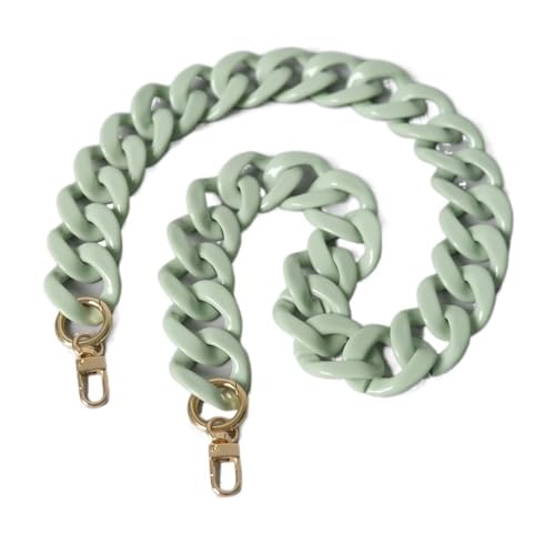 ZAJYZZF Mode Frau Tasche Zubehör Abnehmbare Teile Ersatz Kette Weiß Grün Rot Luxus Strap Frauen Acryl Schulter Ketten(Green 80cm) von ZAJYZZF